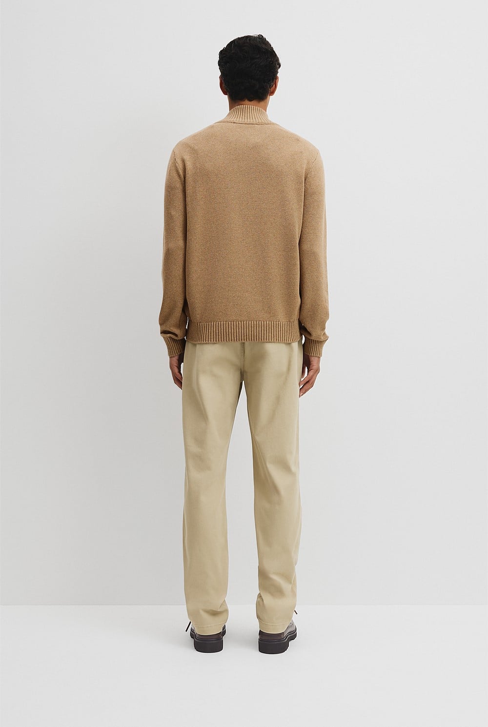 Australian Good Earth Cotton Half Zip Knit