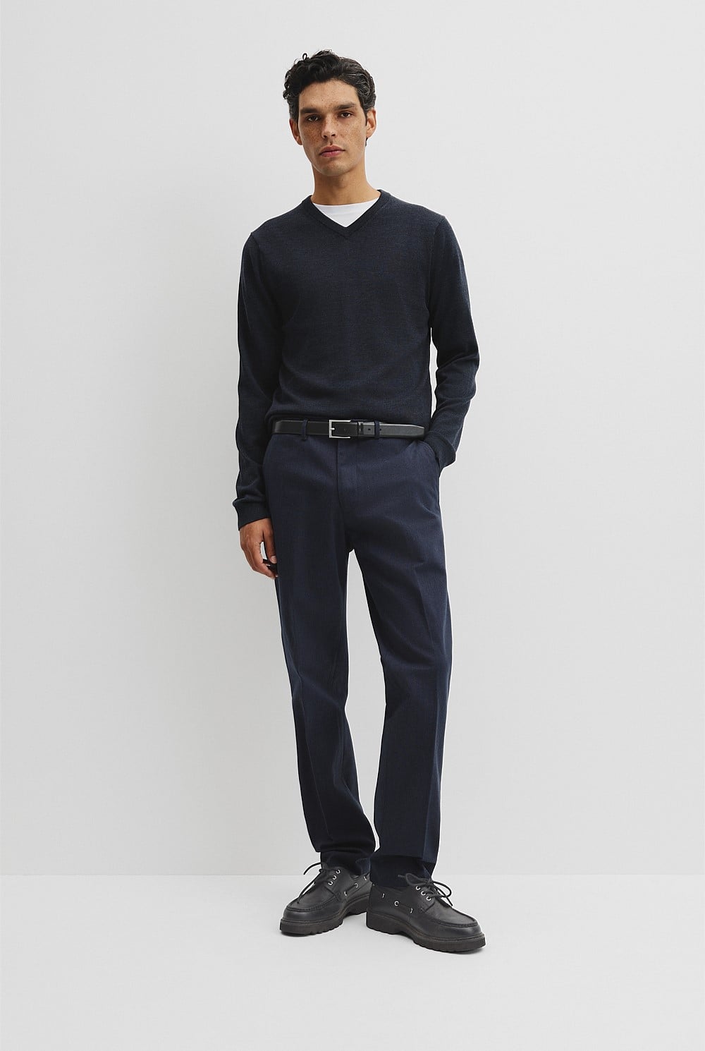Merino Wool V-Neck Knit