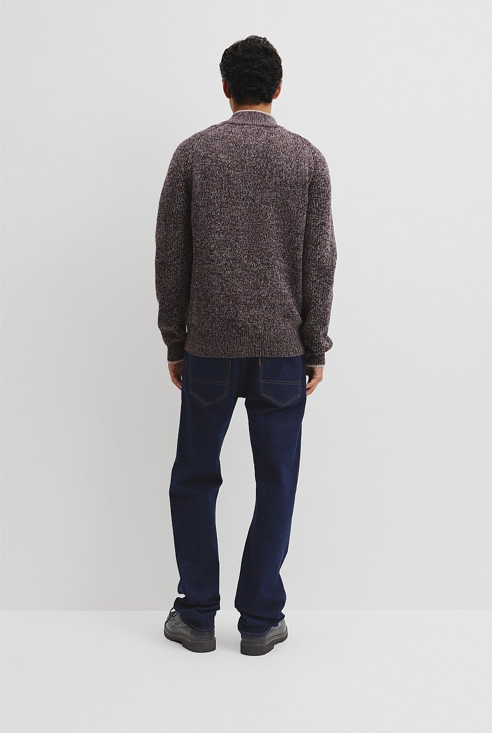 Twisted Half Zip Knit