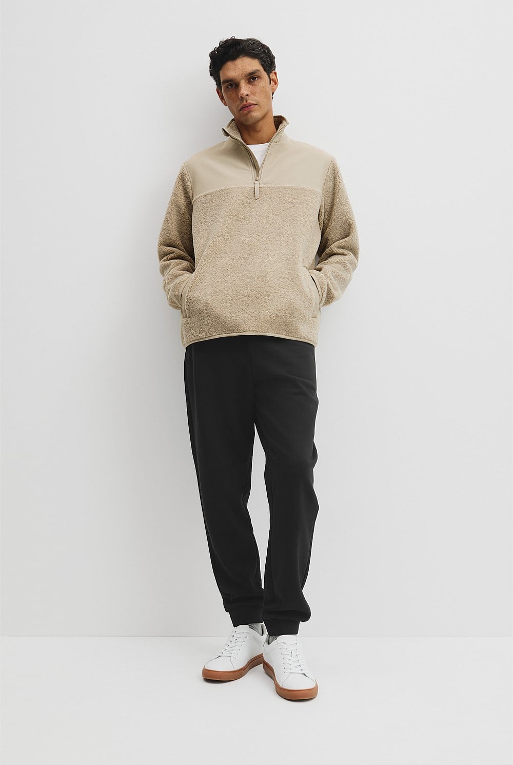 Sherpa Half Zip Sweat