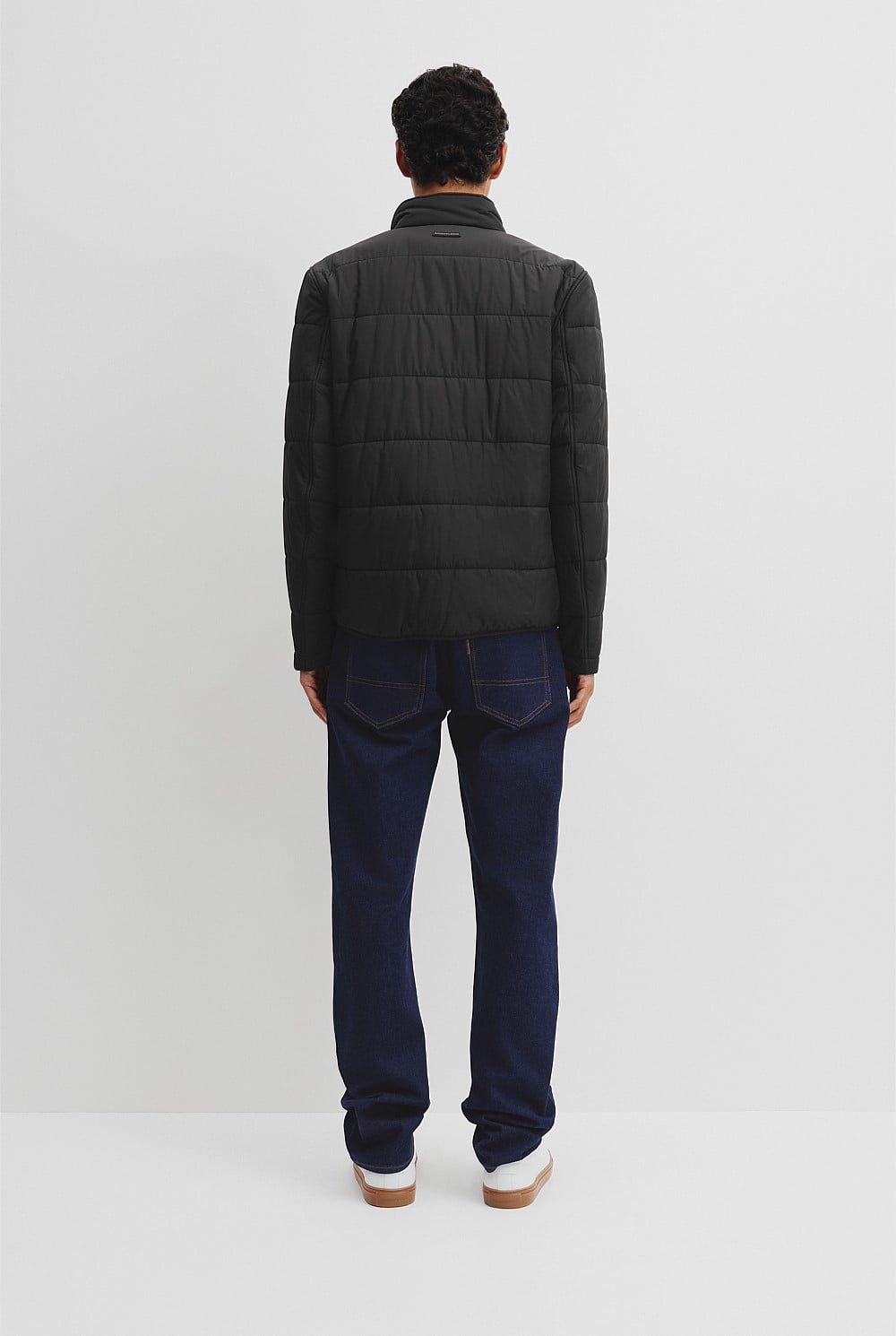 Quilted Funnel Neck Jacket