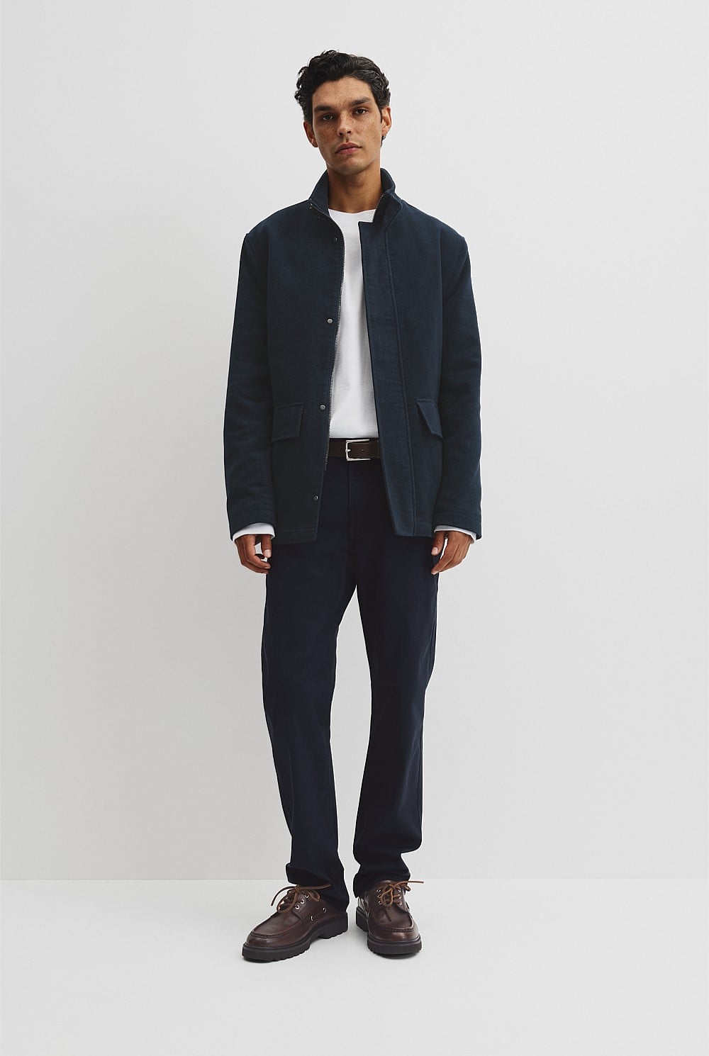 Moleskin Funnel Neck Jacket