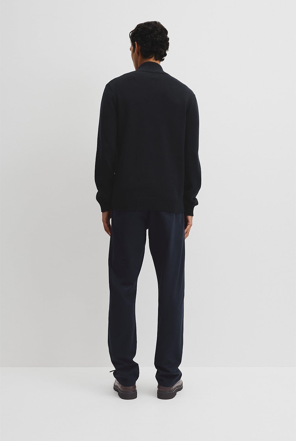 Australian Good Earth Cotton Half Zip Knit