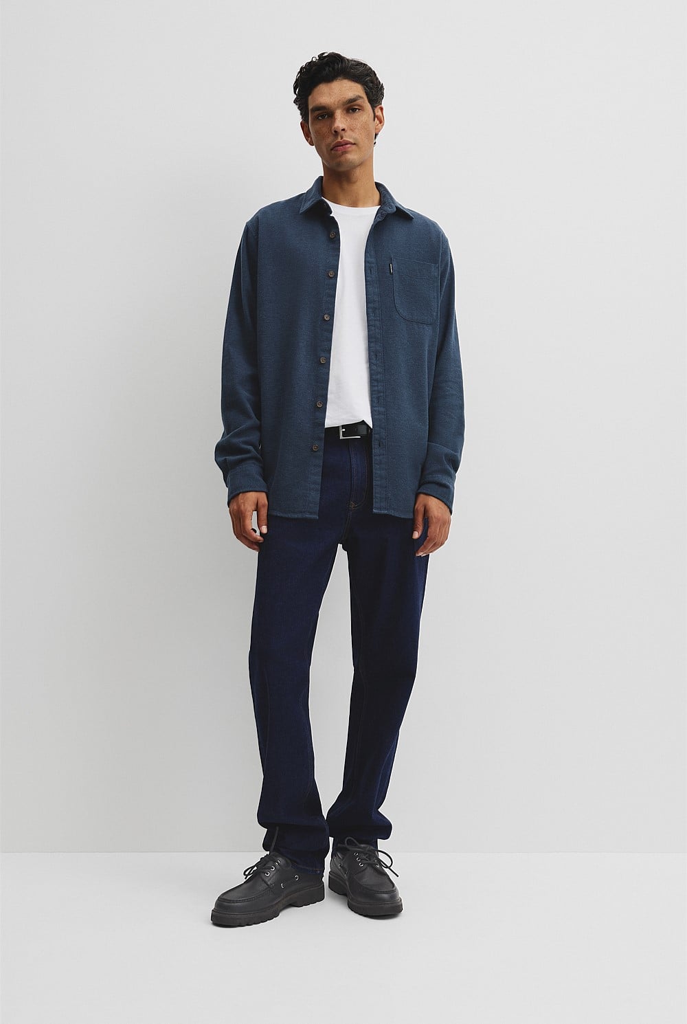 Regular Fit Brushed Cotton Shirt