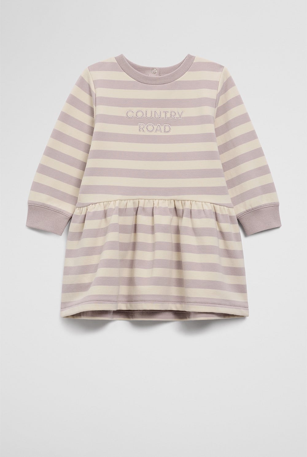 Organically Grown Cotton Stripe Sweat Dress