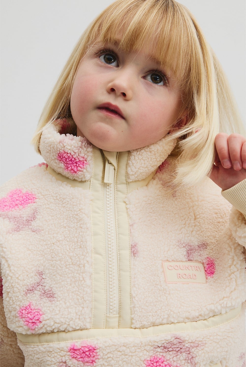 Printed Sherpa Sweat