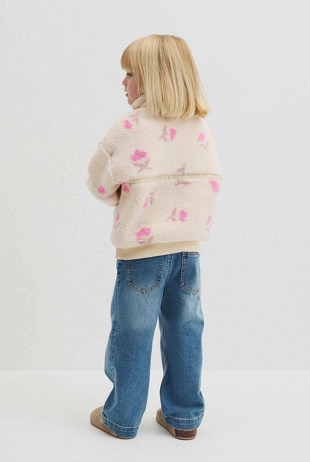 Printed Sherpa Sweat