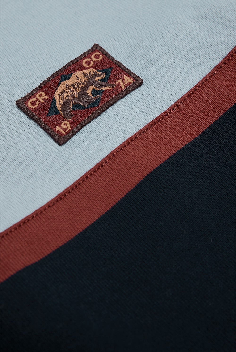 Organically Grown Cotton Panel Stripe Rugby