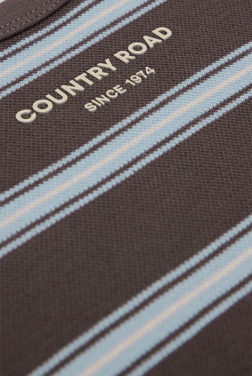 Organically Grown Cotton Stripe Long Sleeve Pique T-Shirt