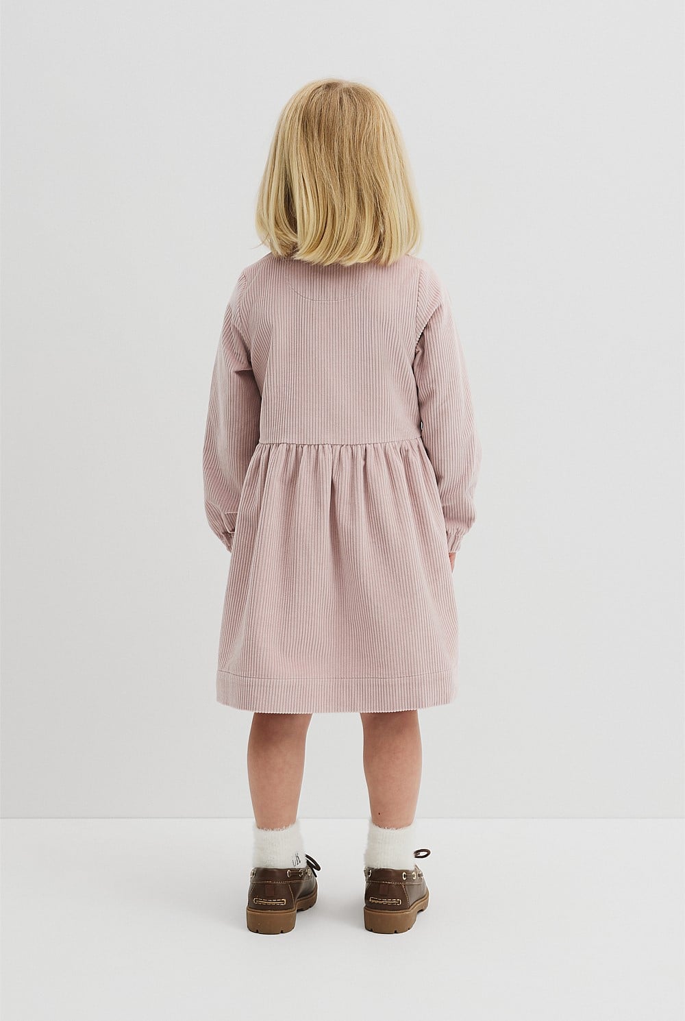 Organically Grown Cotton Cord Button Through Dress