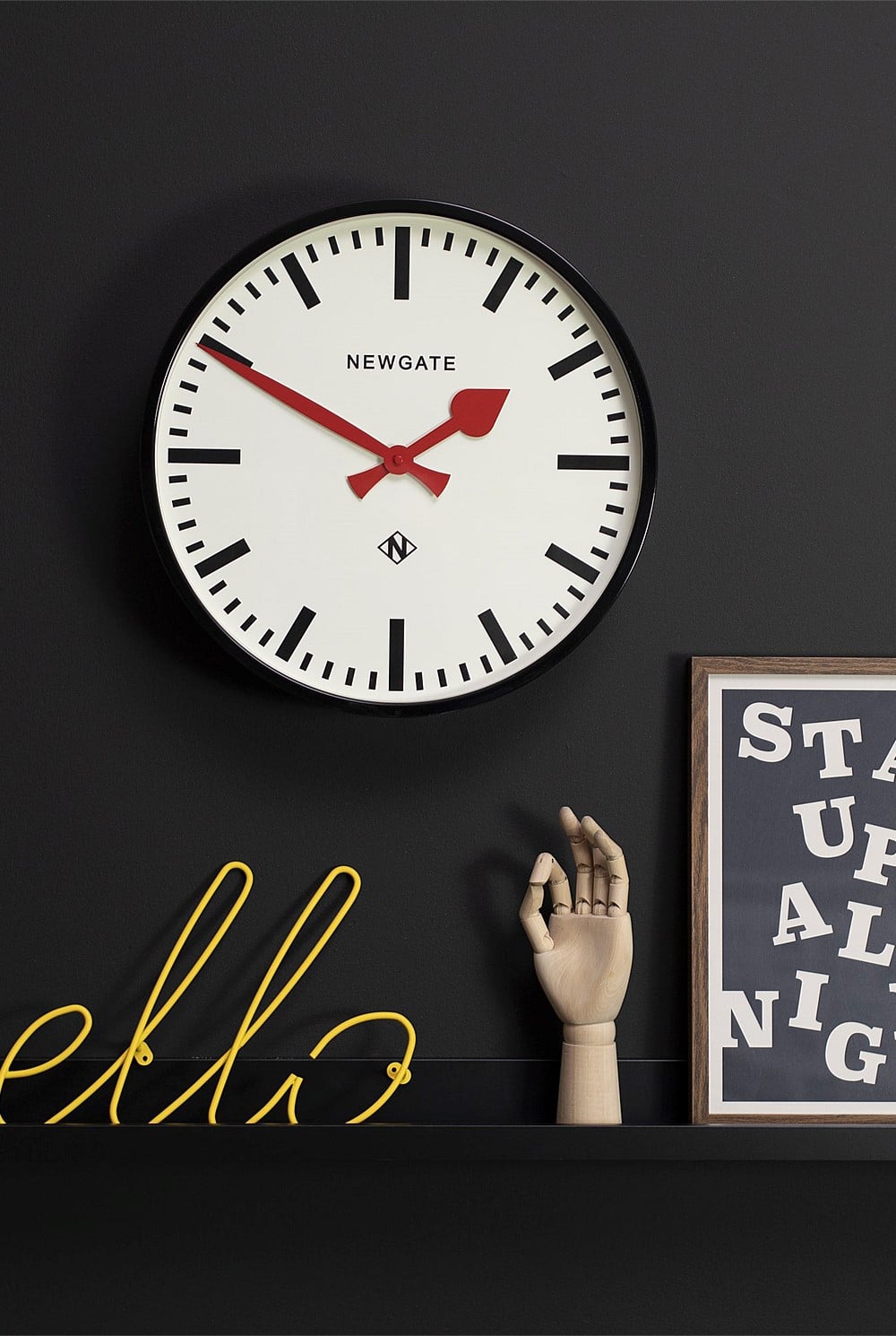 Putney Clock - Black