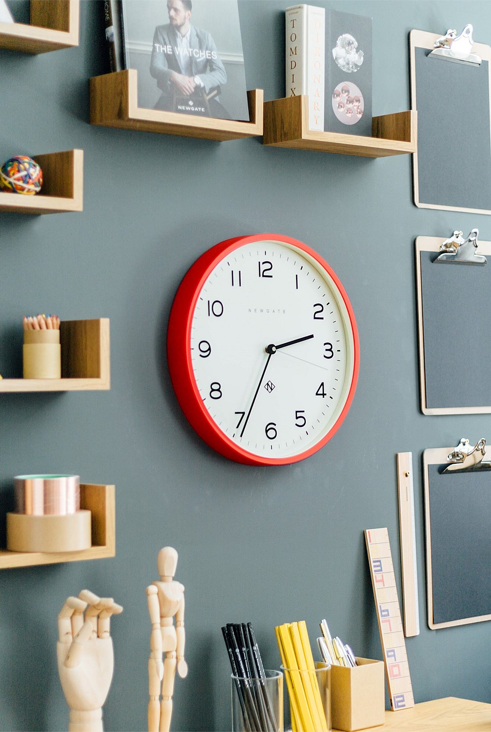 Number Three Echo Clock - Silicone Red