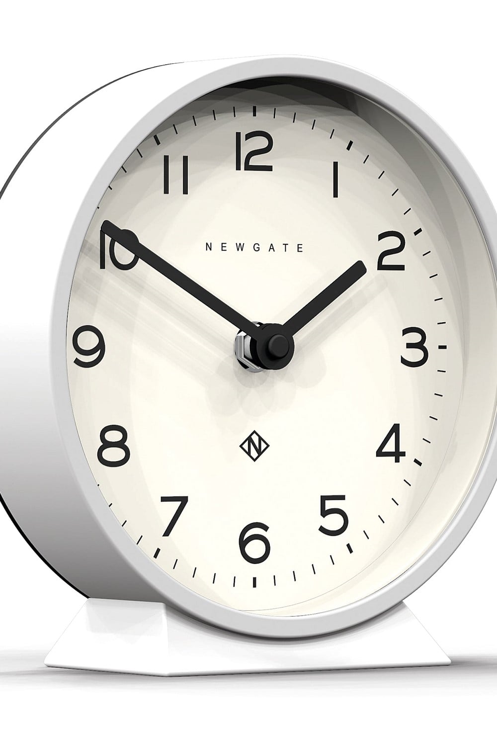 M Mantel Clock - Pebble White