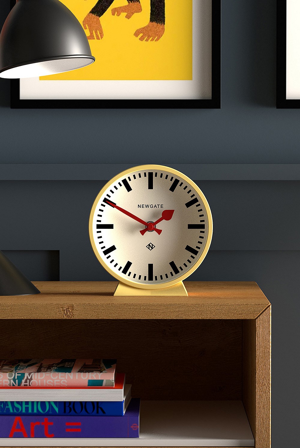 Railway Mantel Clock - Cheeky Yellow