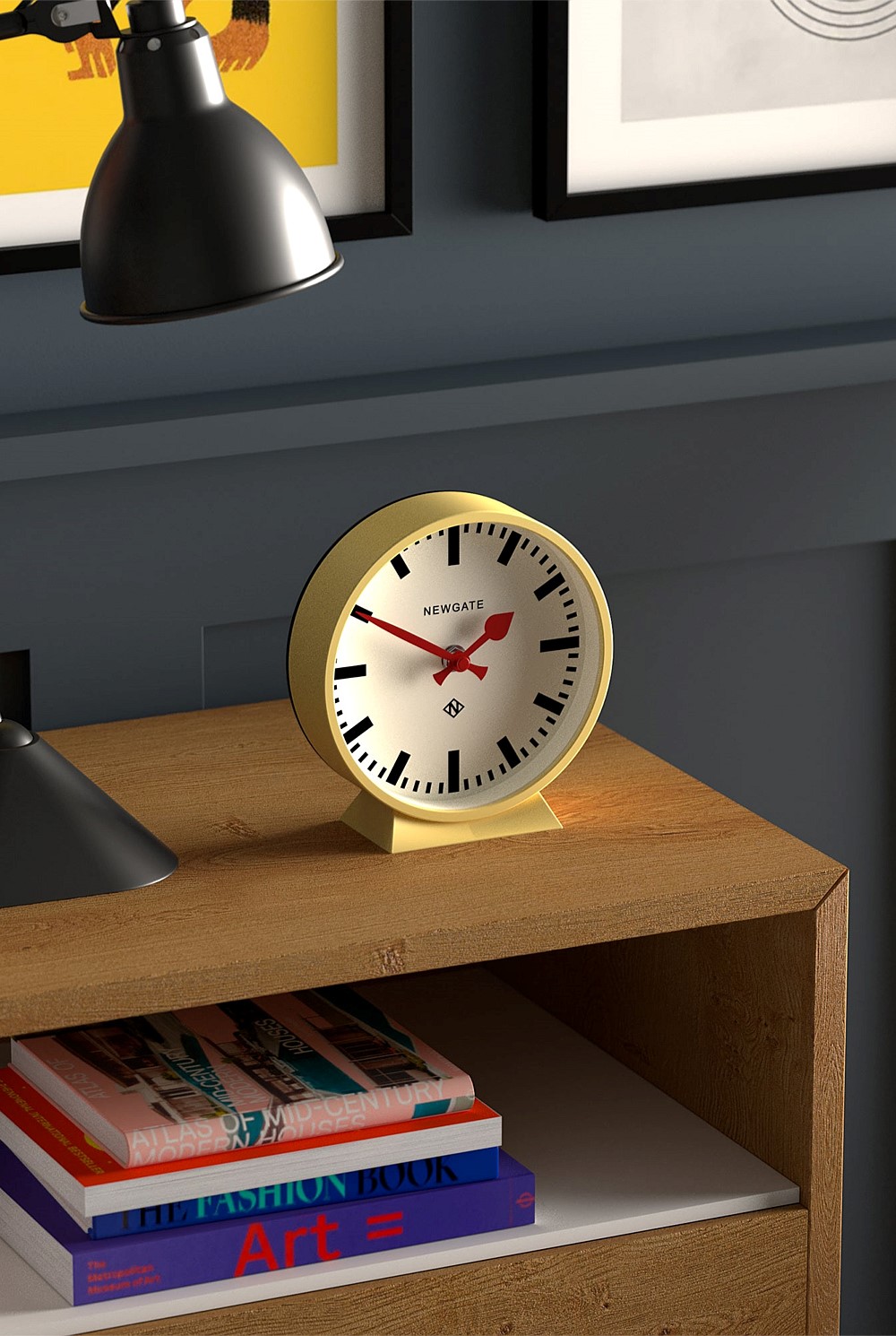 Railway Mantel Clock - Cheeky Yellow