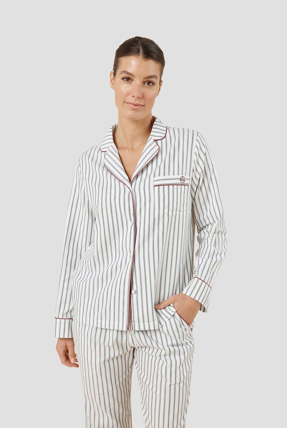 Octavia Cotton Stripe Pj Set