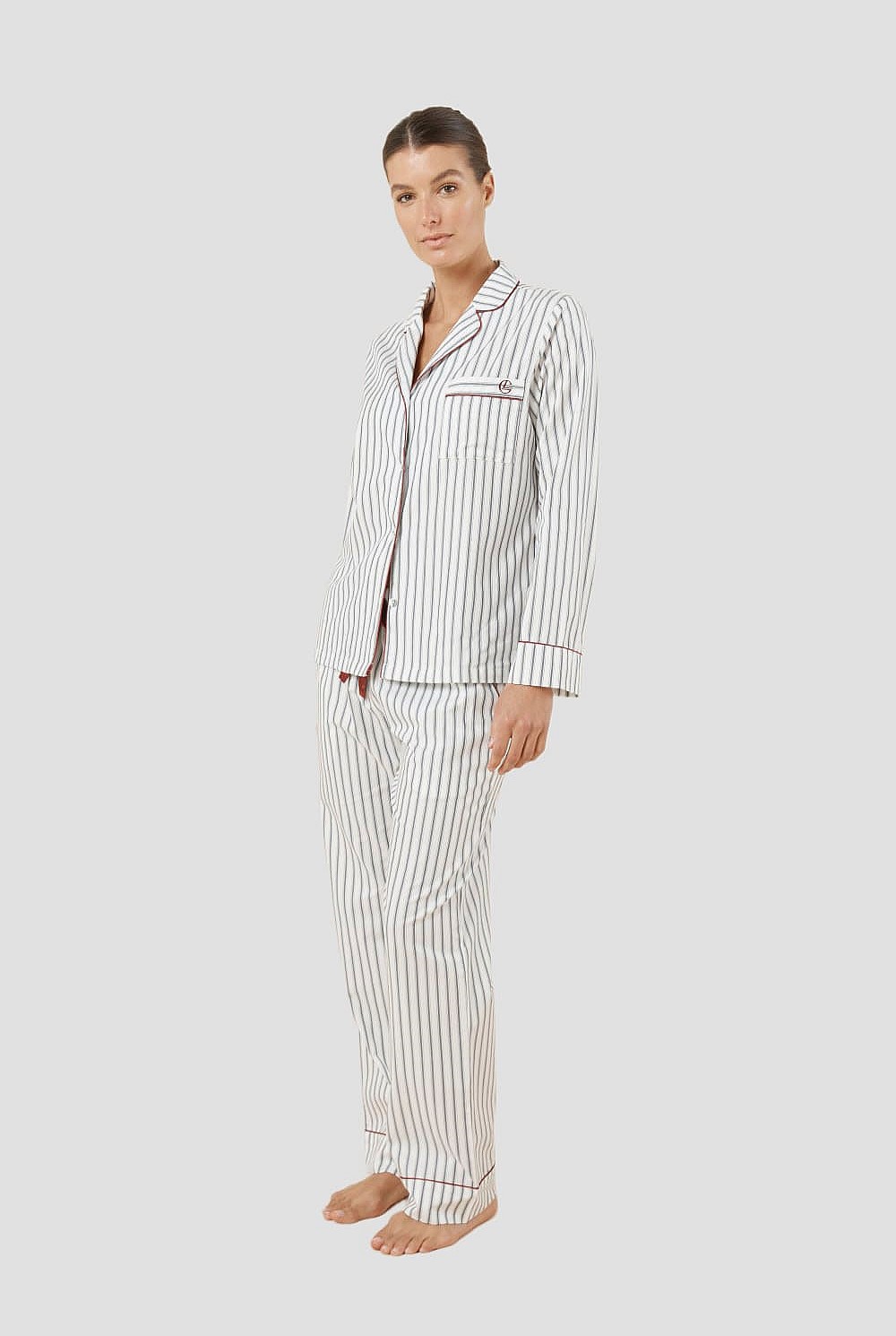 Octavia Cotton Stripe Pj Set