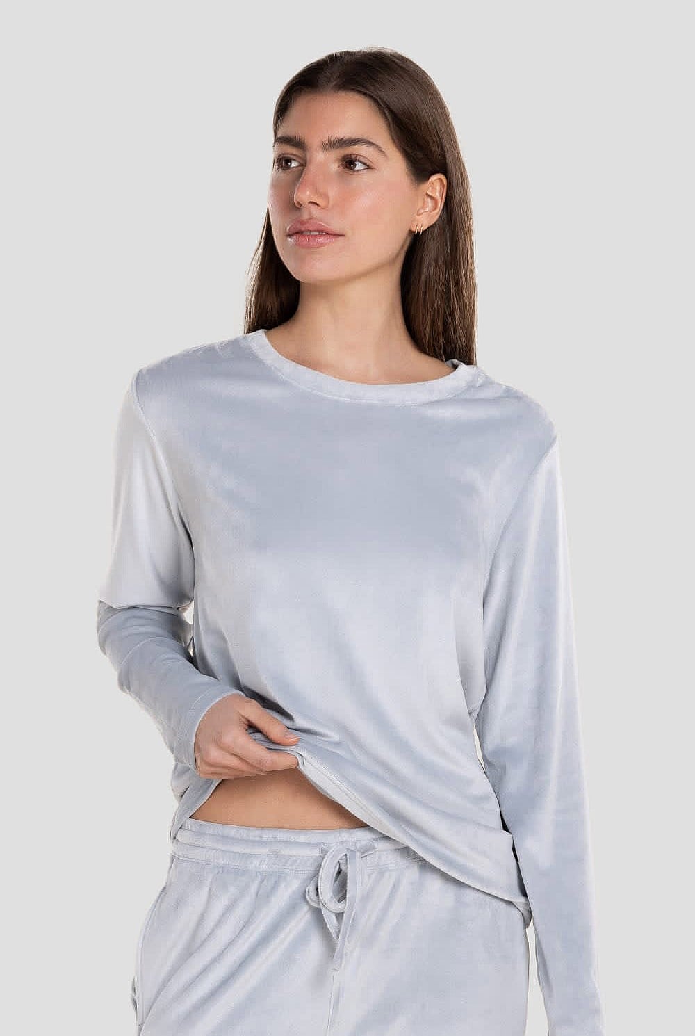 Thea Velour Long Lounge Set