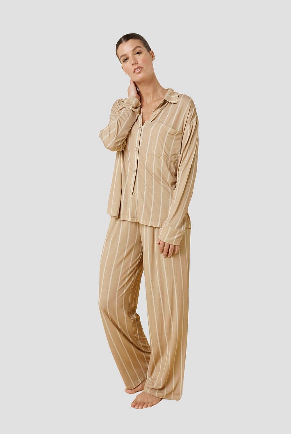 Harlow Bamboo Striped Pj Set