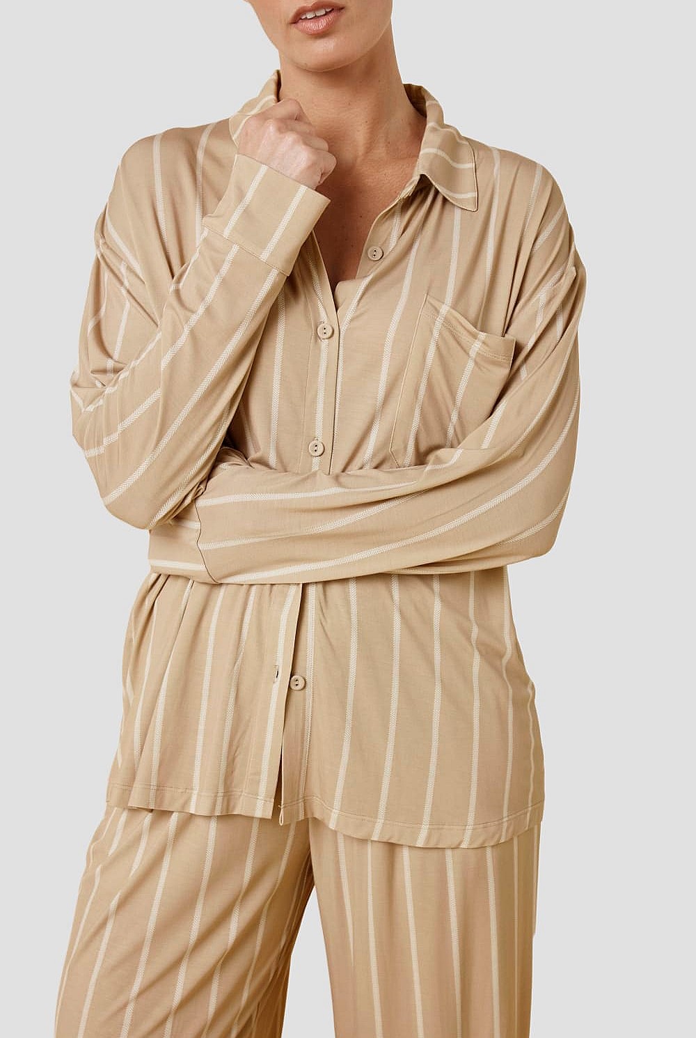 Harlow Bamboo Striped Pj Set