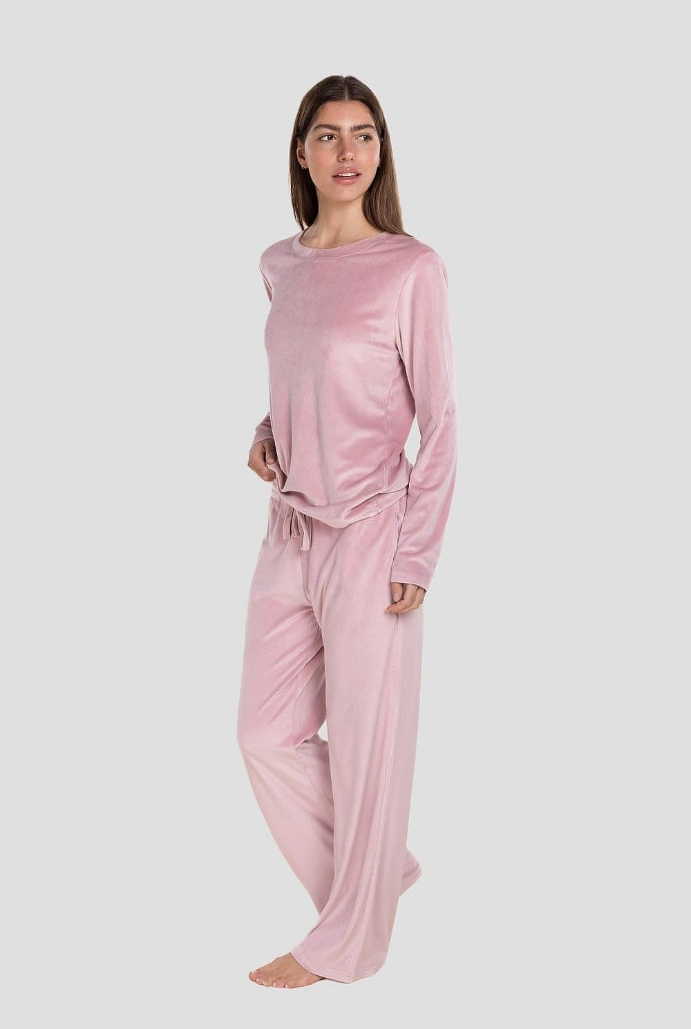 Thea Velour Long Lounge Set