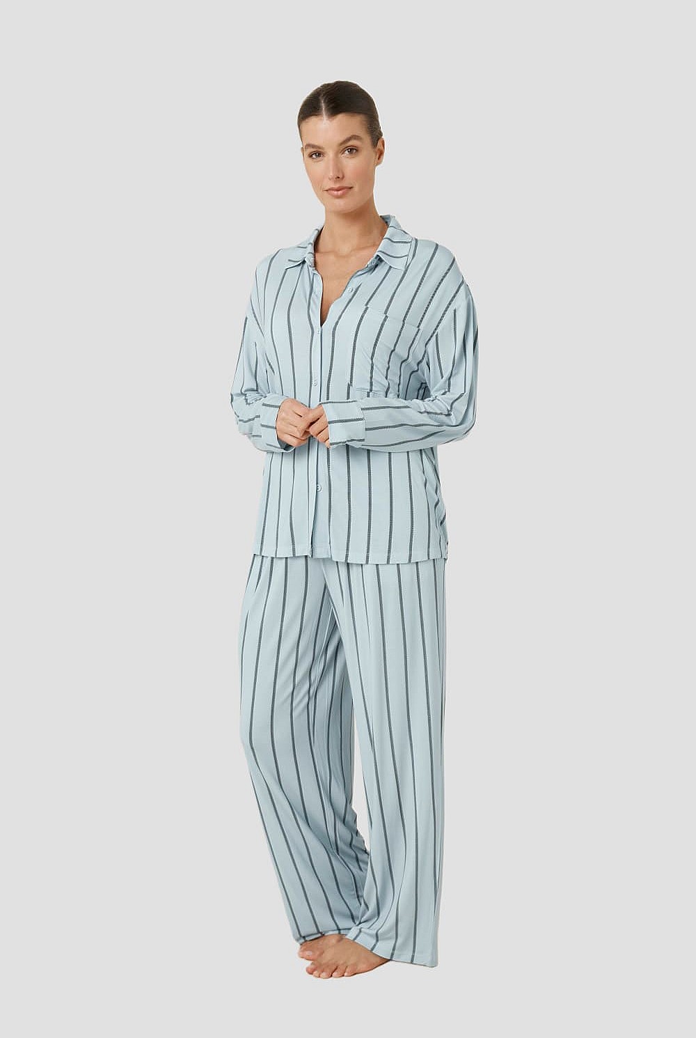Harlow Bamboo Striped Pj Set