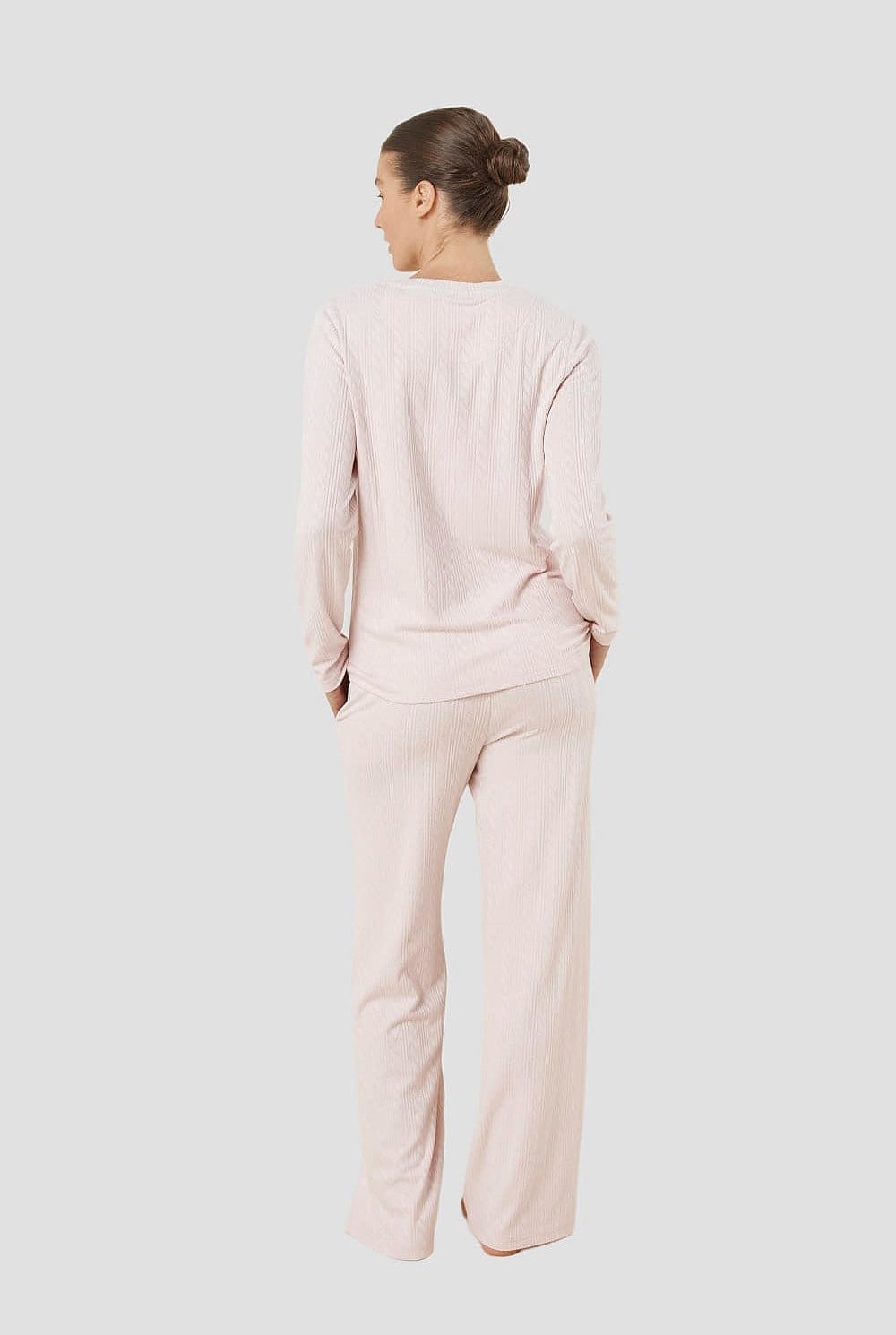 Ellie Lightweight Velour Cable Knit Set
