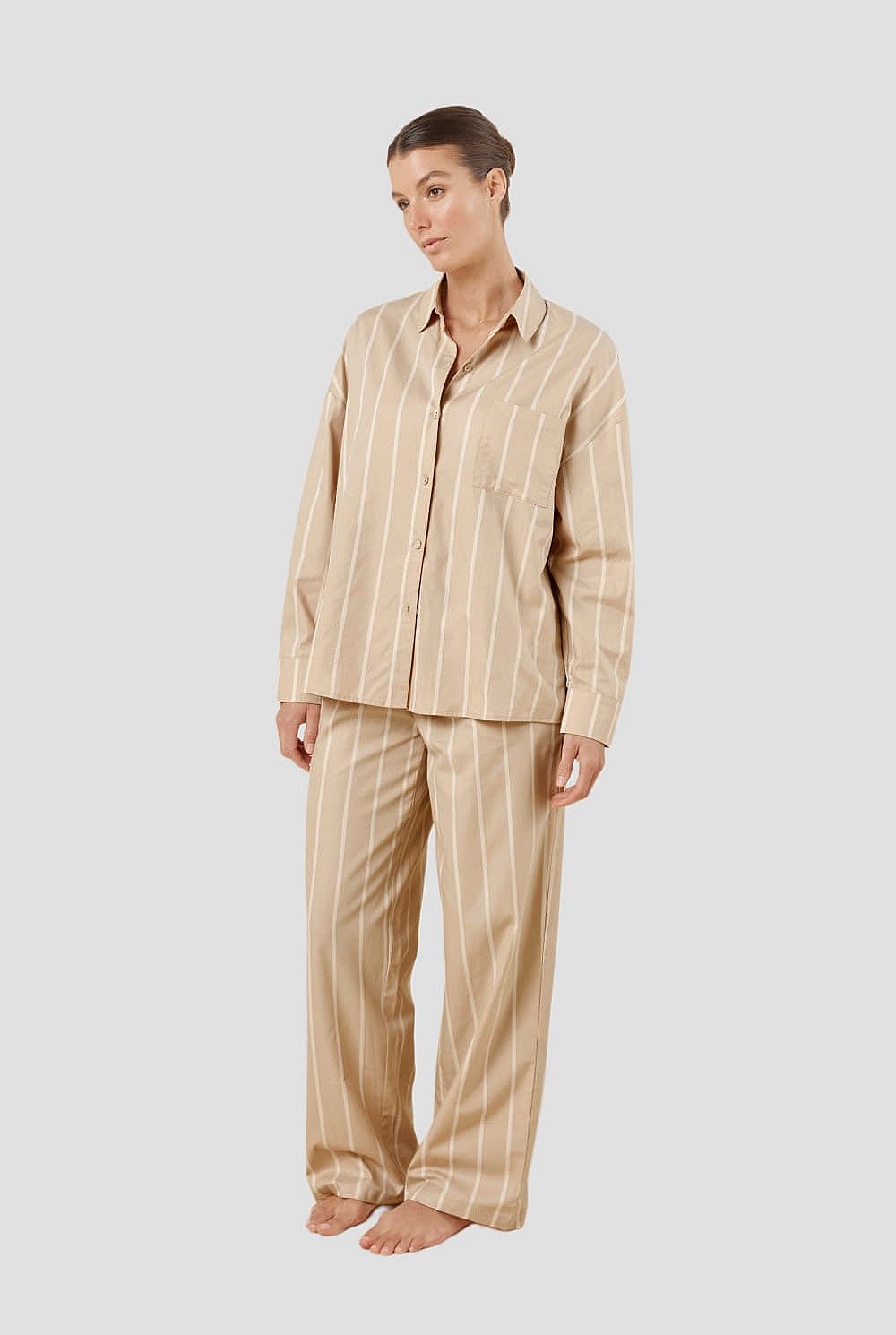 Chloe Cotton Striped Pj Set