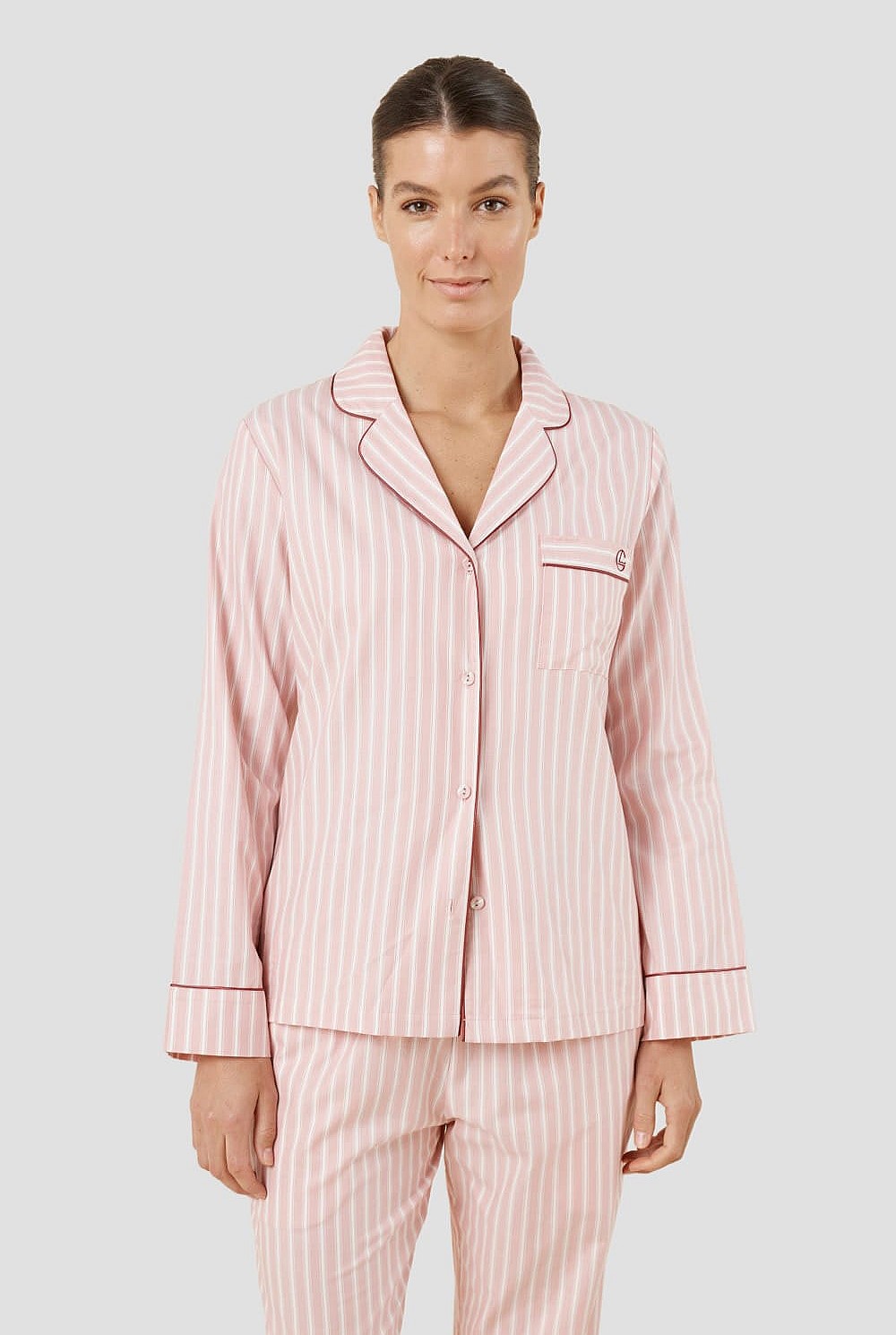Octavia Cotton Stripe Pj Set