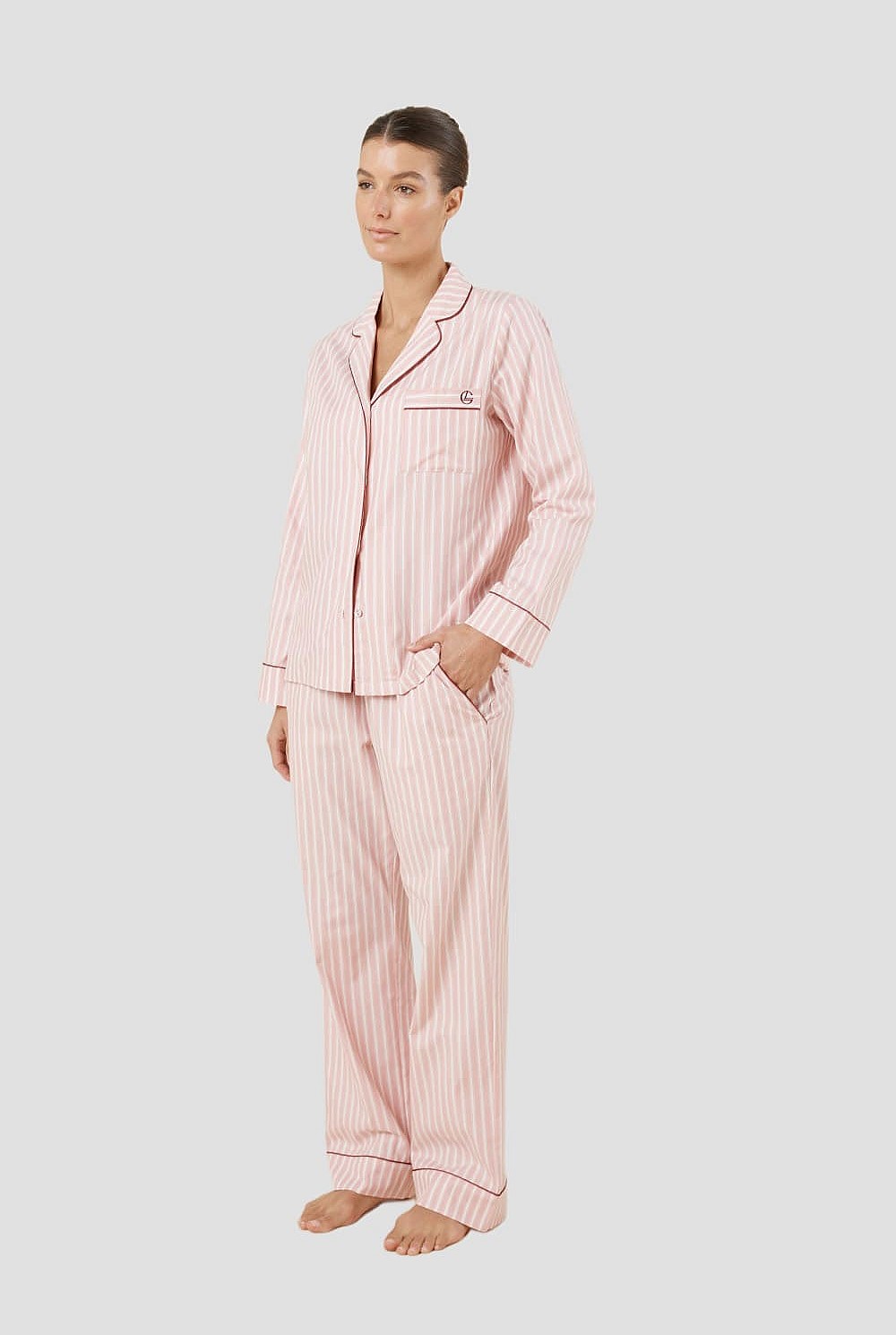 Octavia Cotton Stripe Pj Set