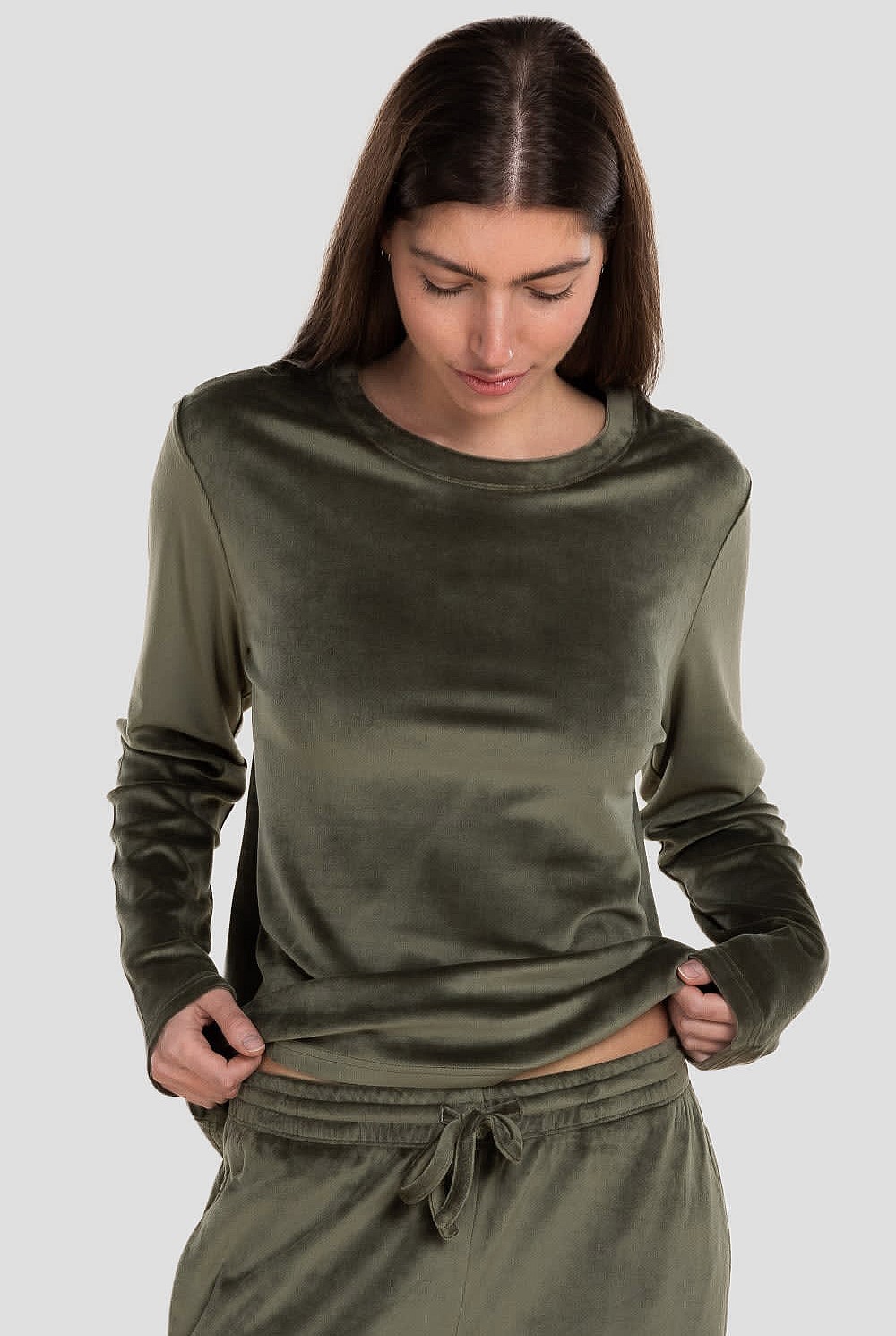 Thea Velour Long Lounge Set