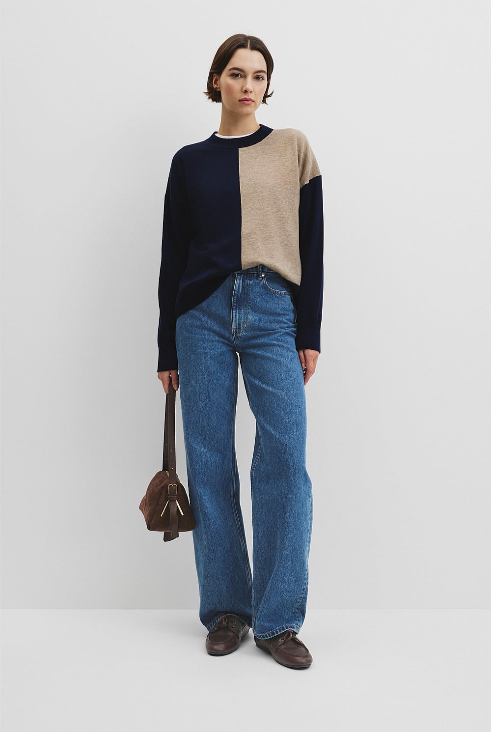 Colour Block Merino Knit
