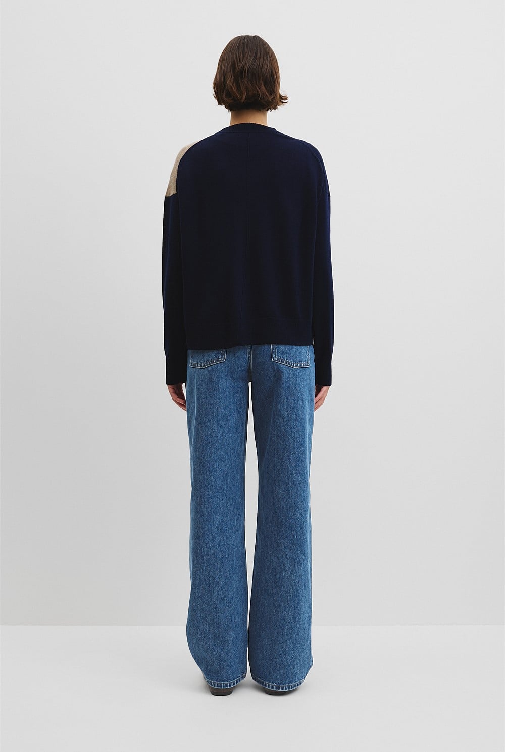 Colour Block Merino Knit