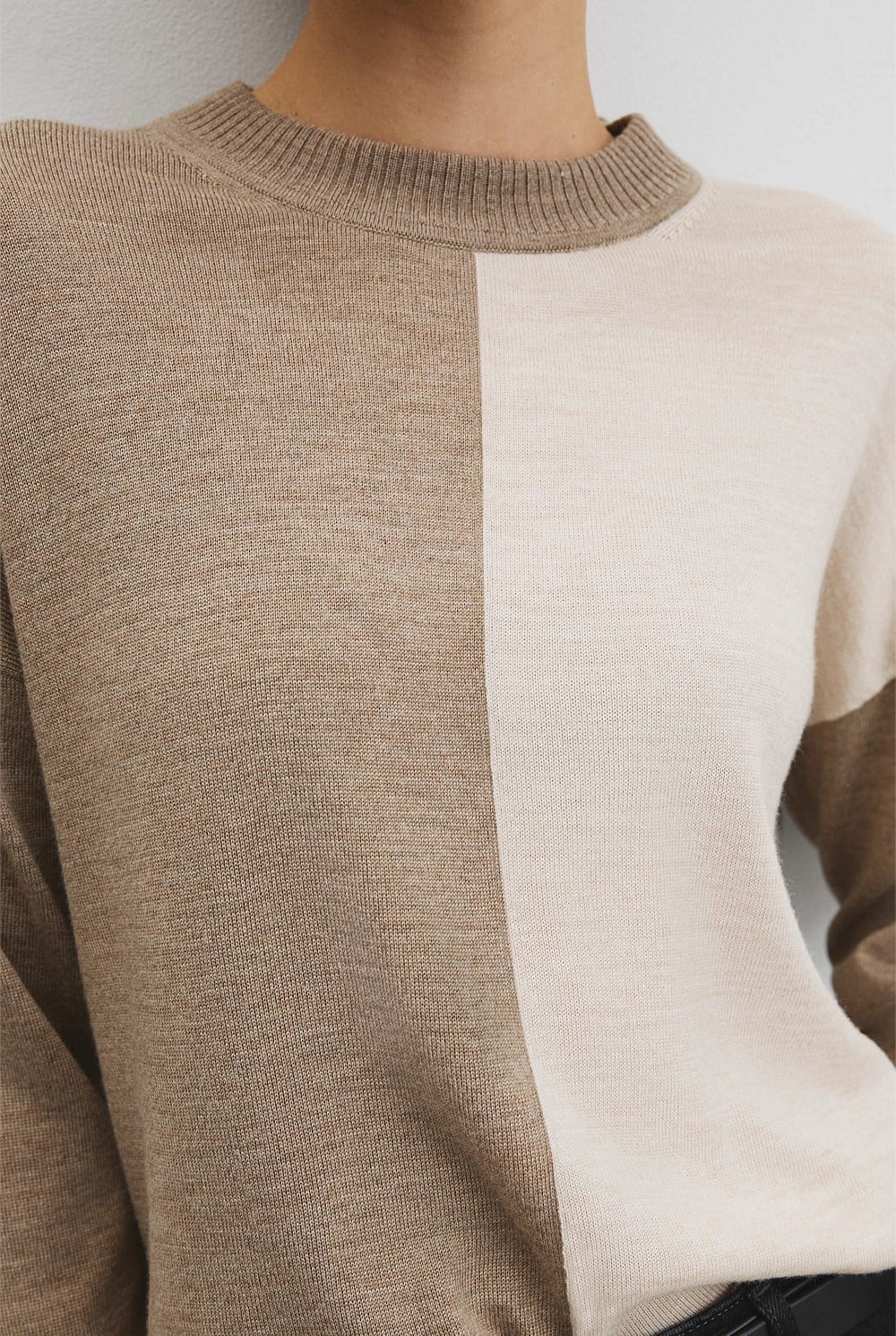 Colour Block Merino Knit