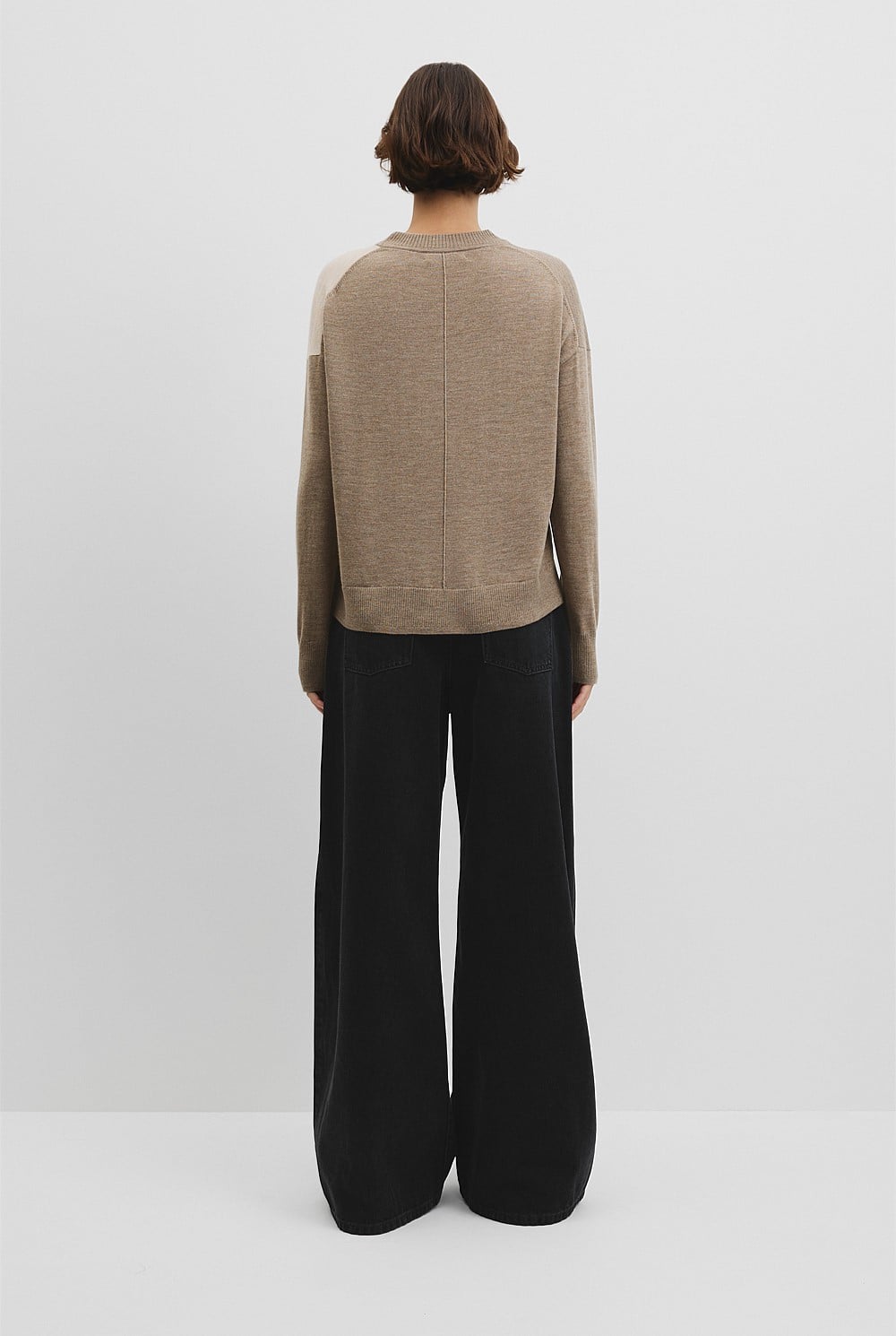 Colour Block Merino Knit