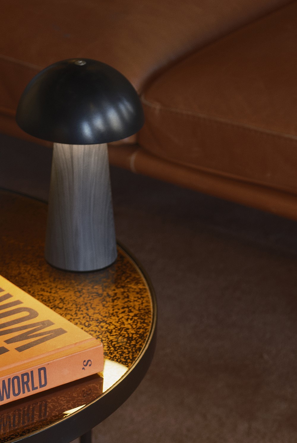 Bello Portable Rechargeable Lamp Black Wood