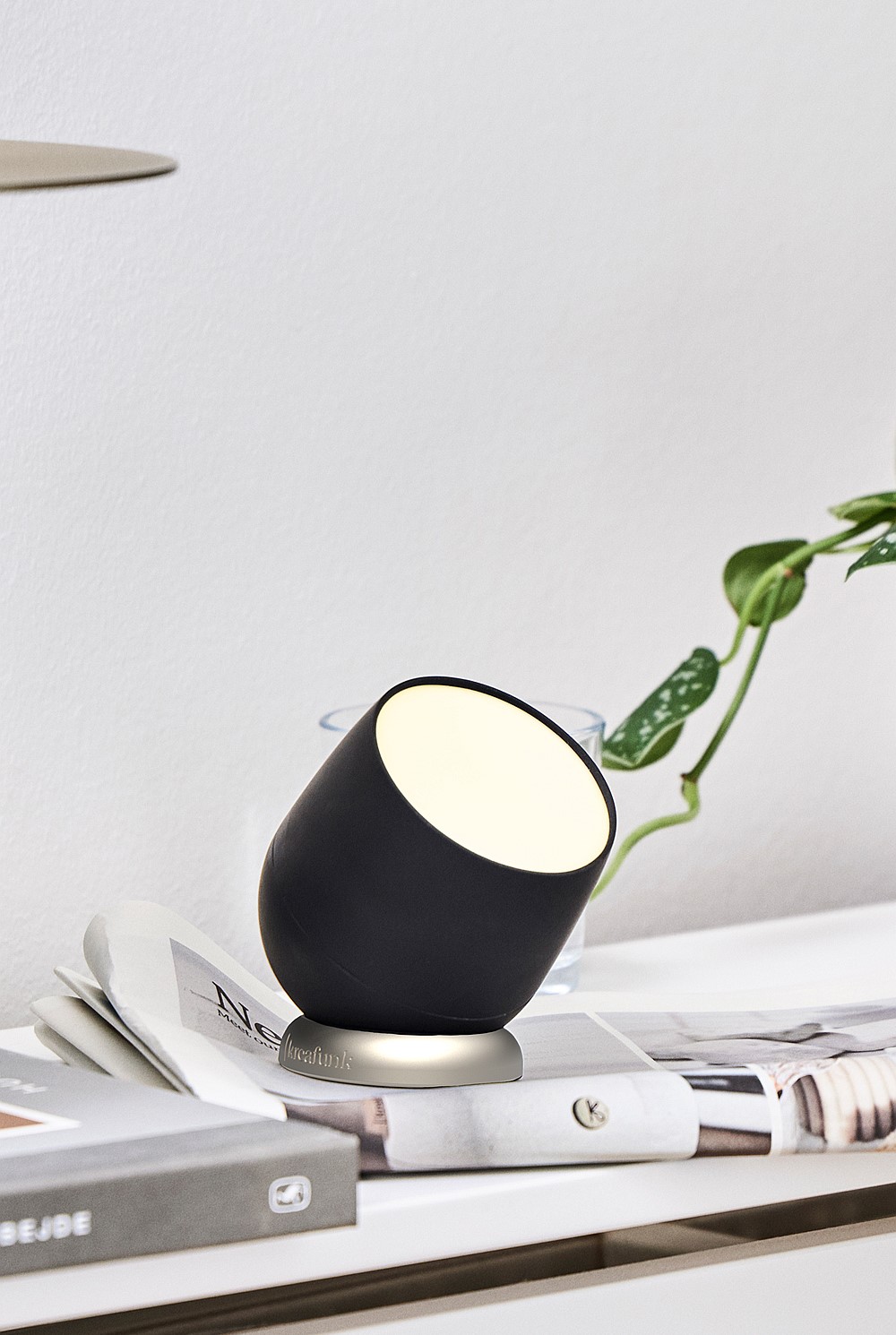 Beam Portable Rechargeable Touch Lamp - Black