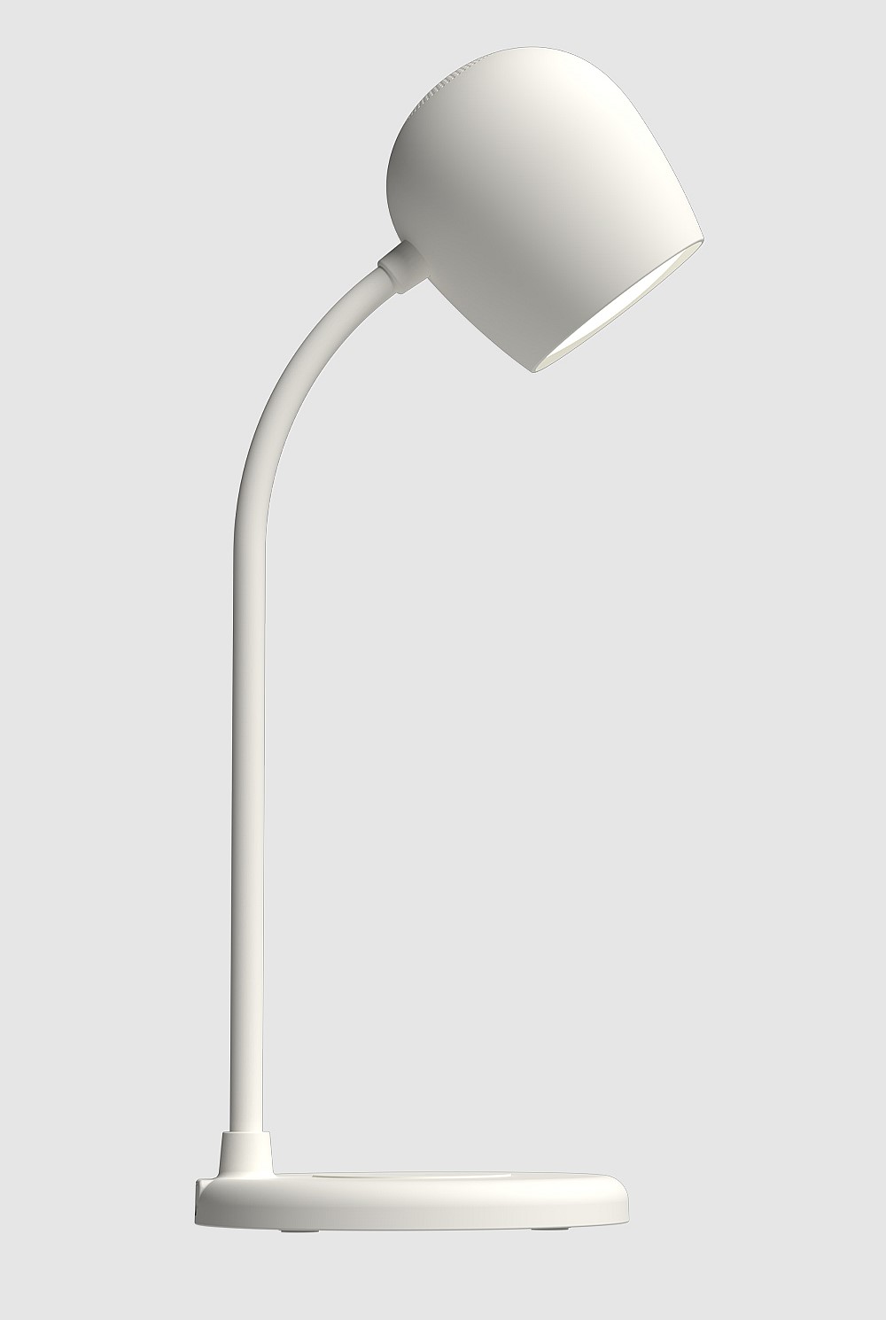 Ellie Smart Lamp With Bluetooth Speaker & Qi Wireless Charger - White