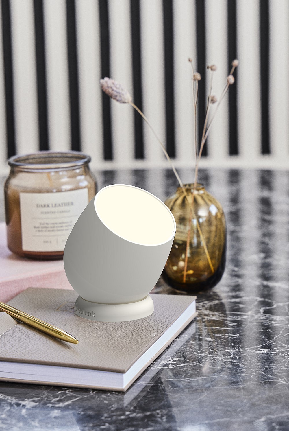 Beam Portable Rechargeable Touch Lamp - White