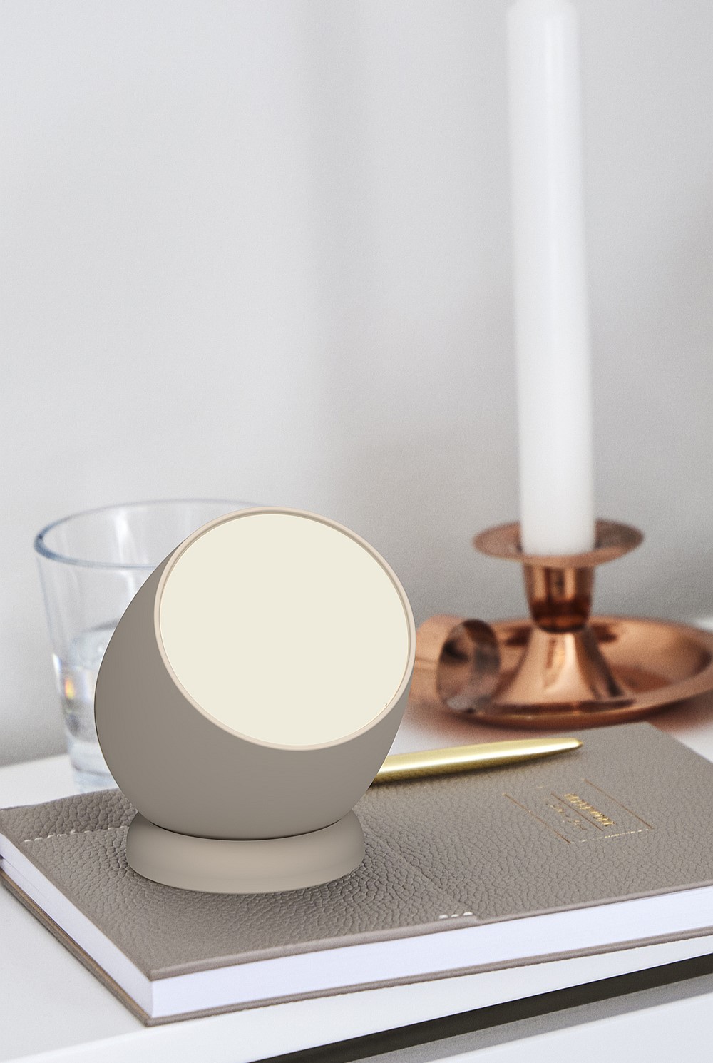 Beam Portable Rechargeable Touch Lamp - Ivory Sand