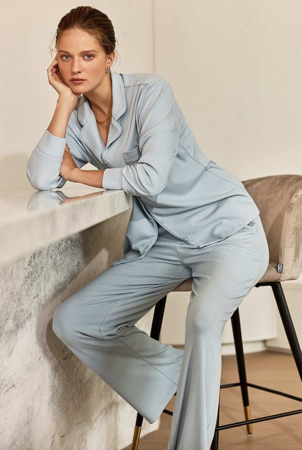Isabella Brushed Cotton Pj Set