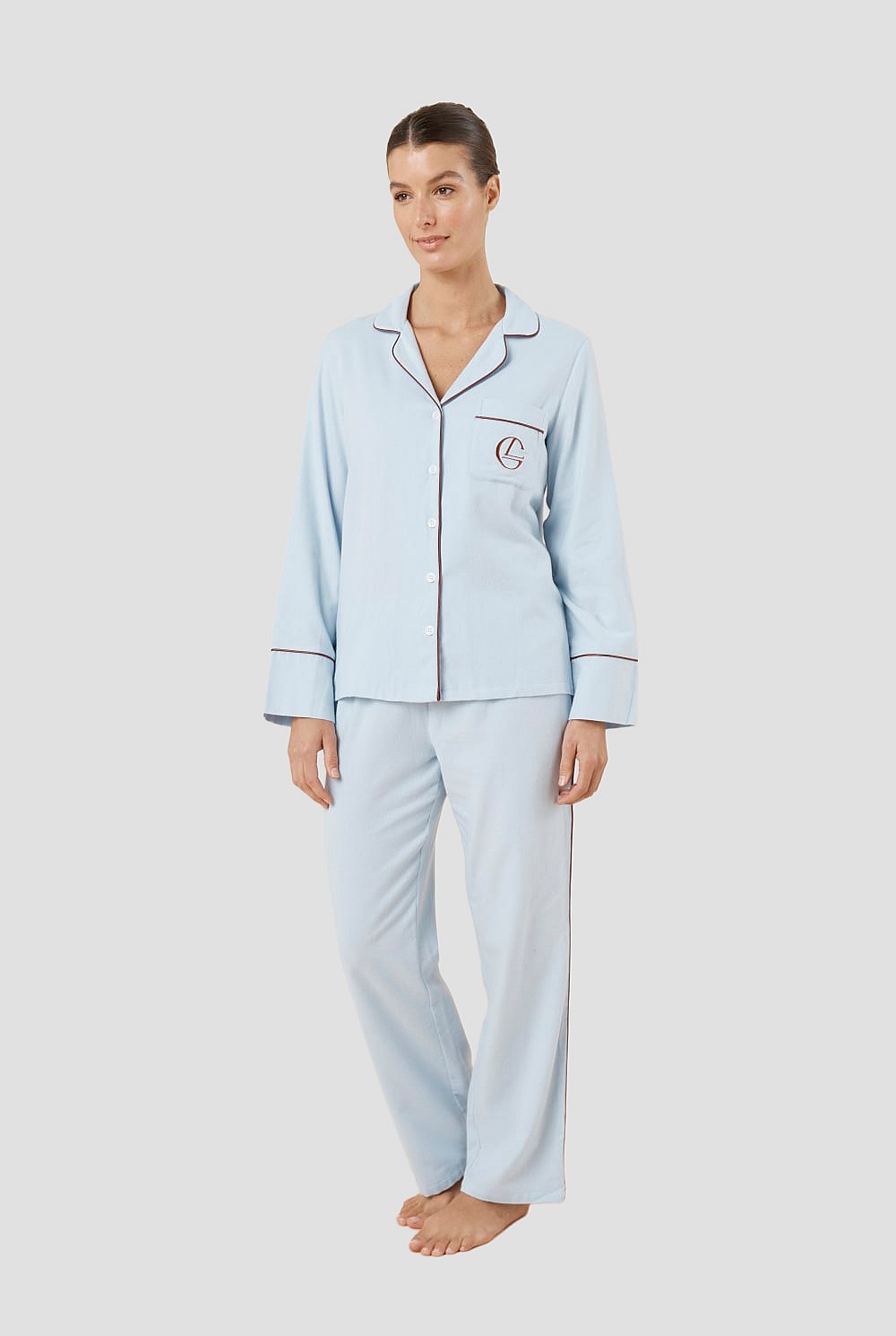 Isabella Brushed Cotton Pj Set