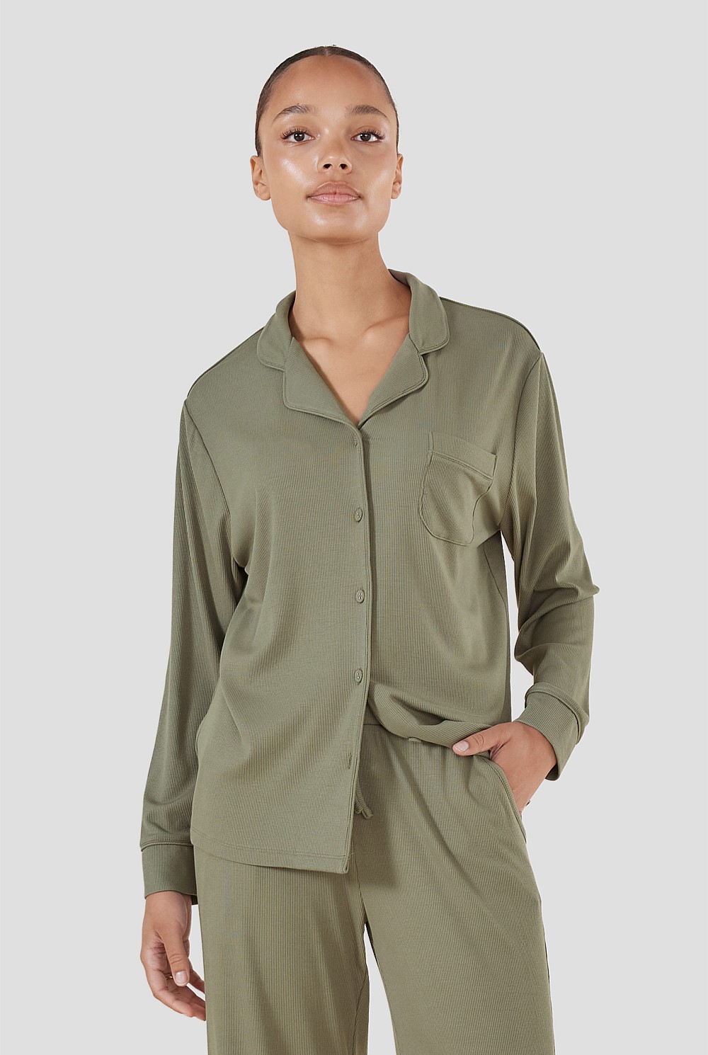 Emilia Ribbed Lounge Pj Set