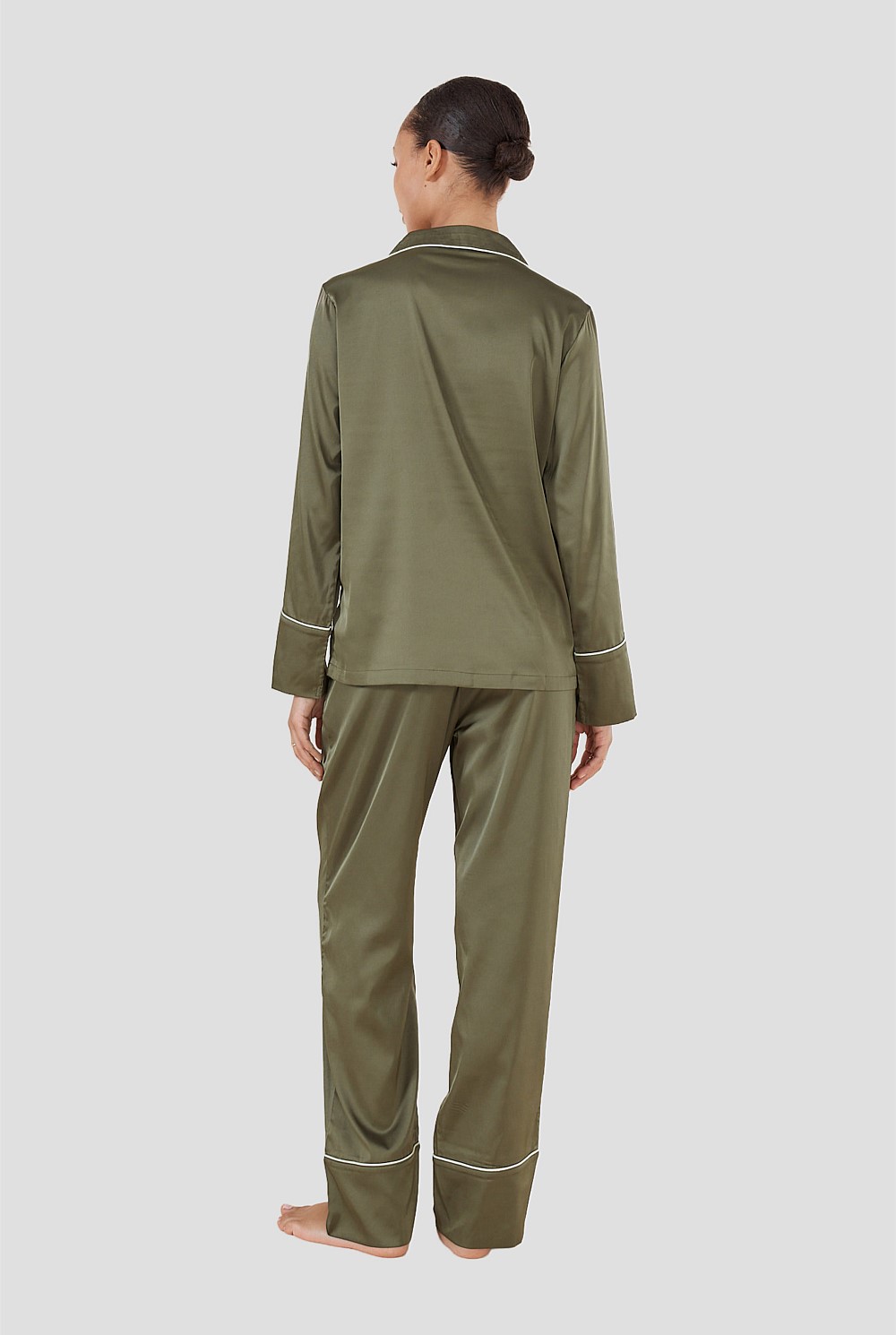 Luella Olive Silky Satin Pj Set