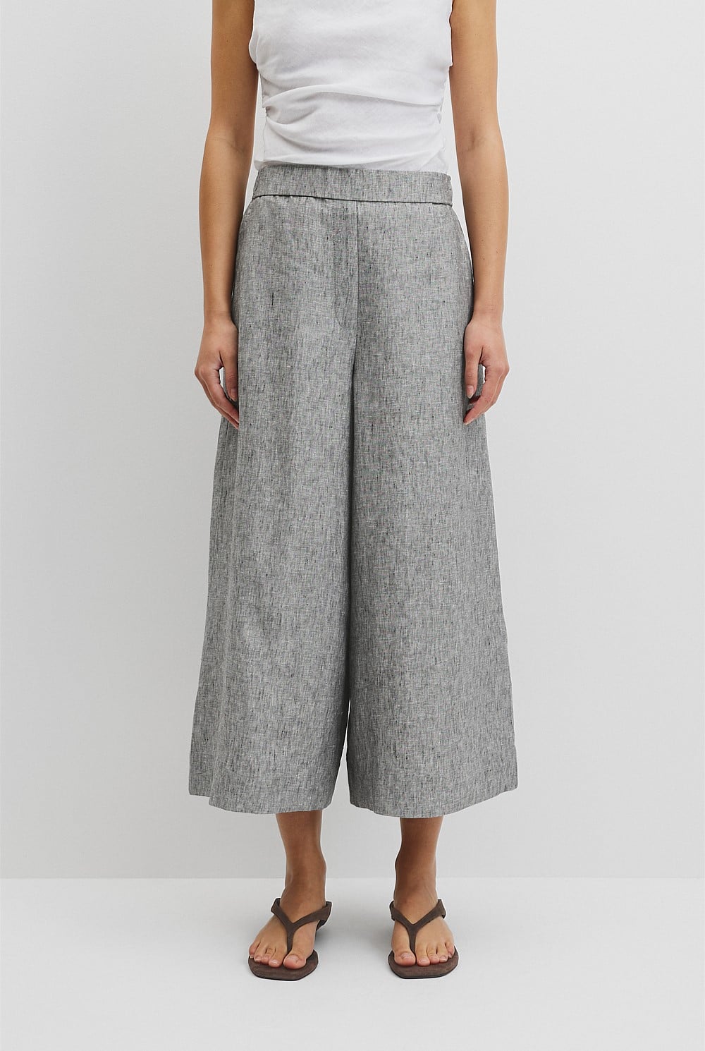 Linen Wide Leg Pant