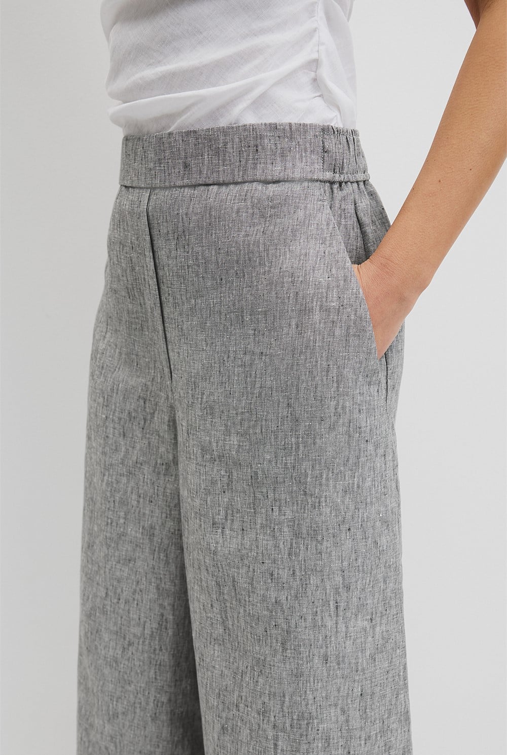 Linen Wide Leg Pant