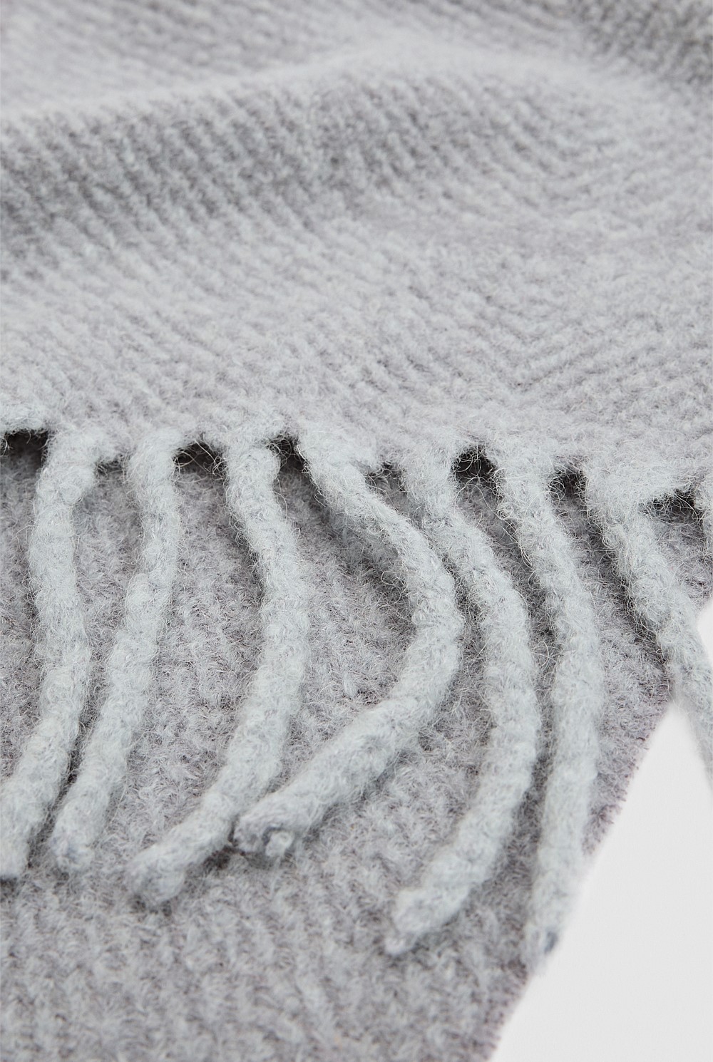 Alpaca Blend Herringbone Scarf