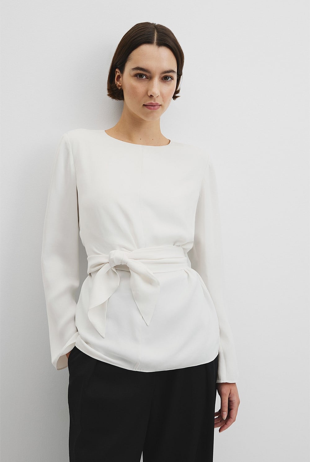Twist Long Sleeve Blouse