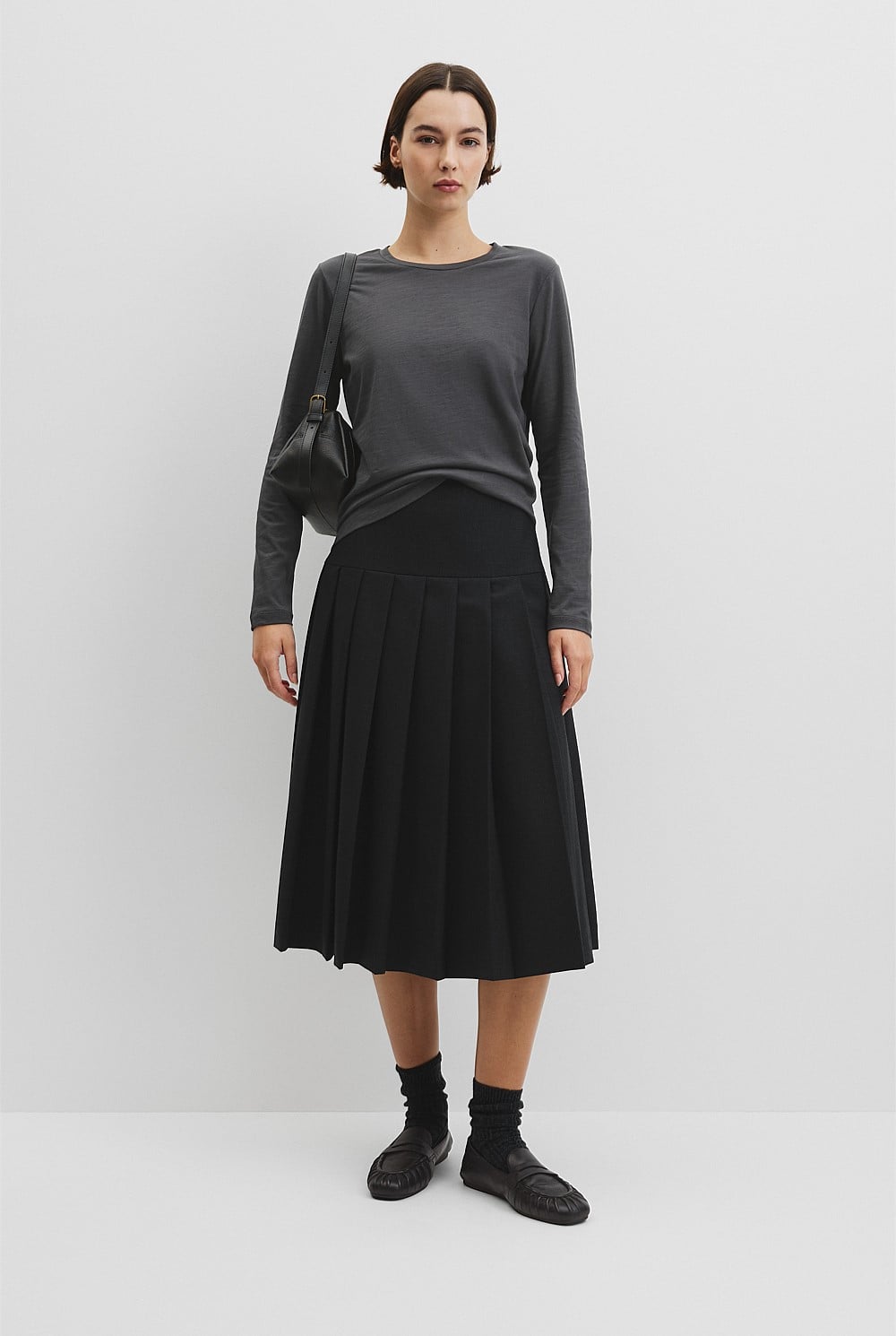 Australian Good Earth Cotton Textured Slub T-Shirt