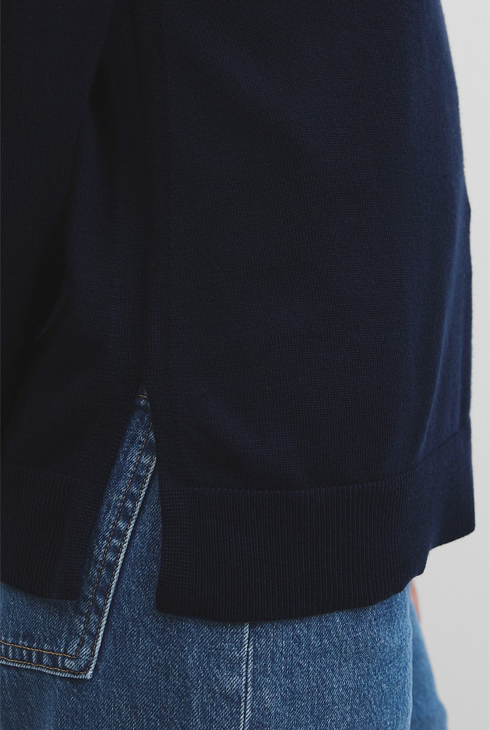 Lightweight Merino Wool V-Neck Knit